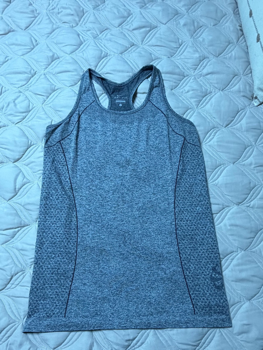 Nike Gray Heather Dri-FIT Racerback Tank